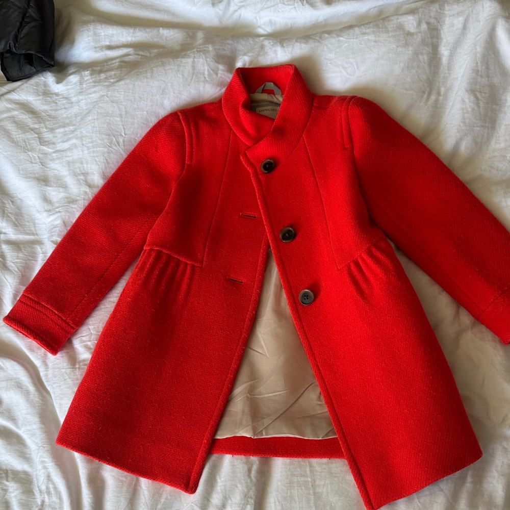 Stylish Red JCrew Kids Peacoat